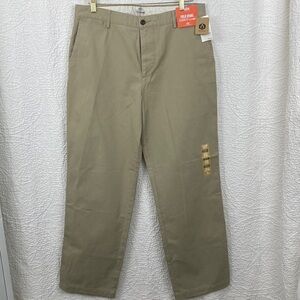 Dockers Pacific Field Collection Men's Tan Chinos sz 34/32 NWT Flat Front